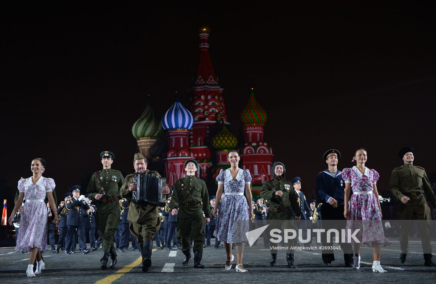 Final rehearsal of Spasskaya Tower festival's opening ceremony