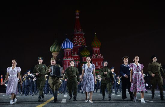 Final rehearsal of Spasskaya Tower festival's opening ceremony