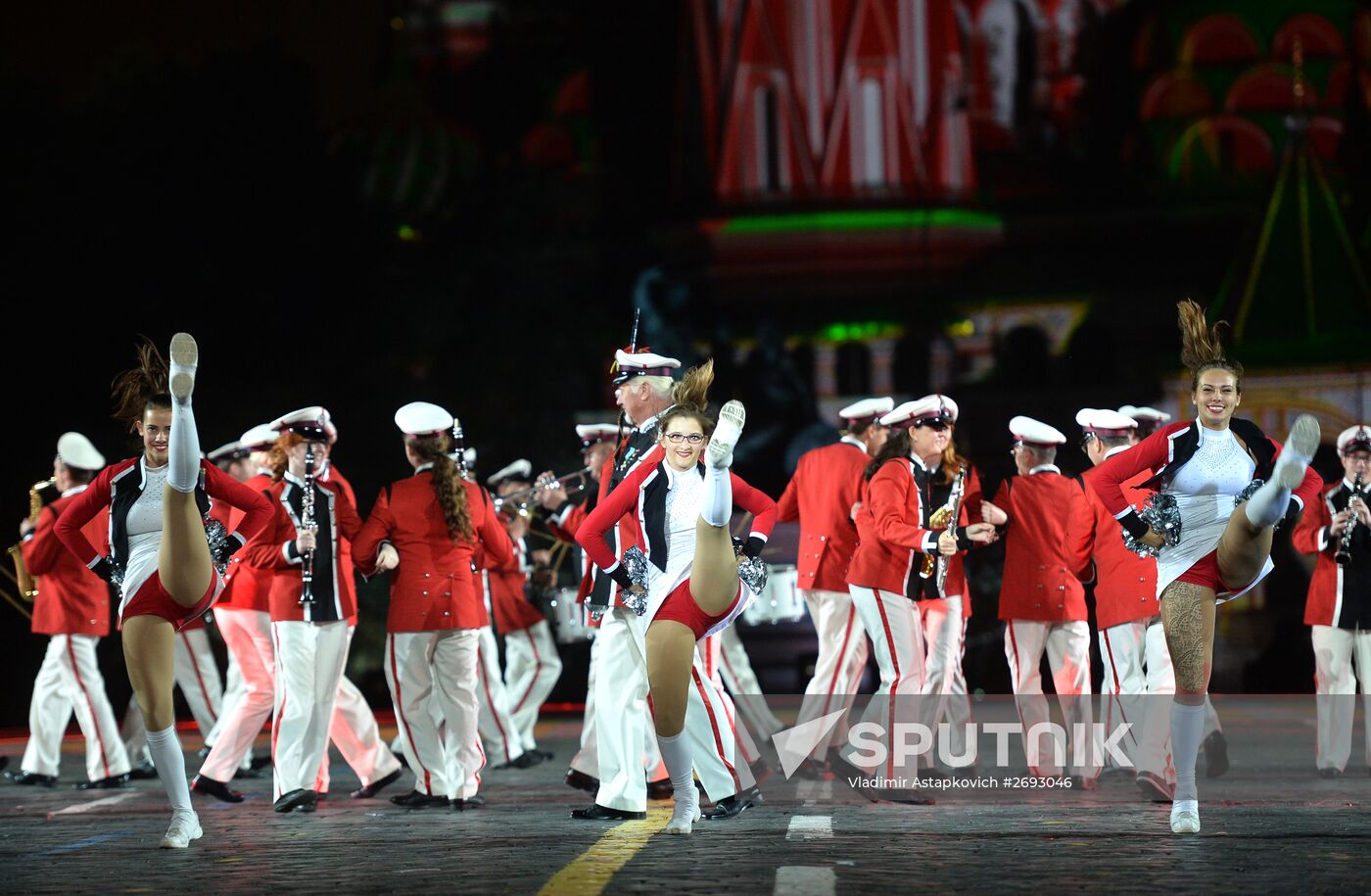Dress rehearsal of Savior Tower Festival opening ceremony