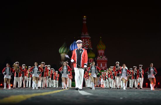 Final rehearsal of Spasskaya Tower festival's opening ceremony
