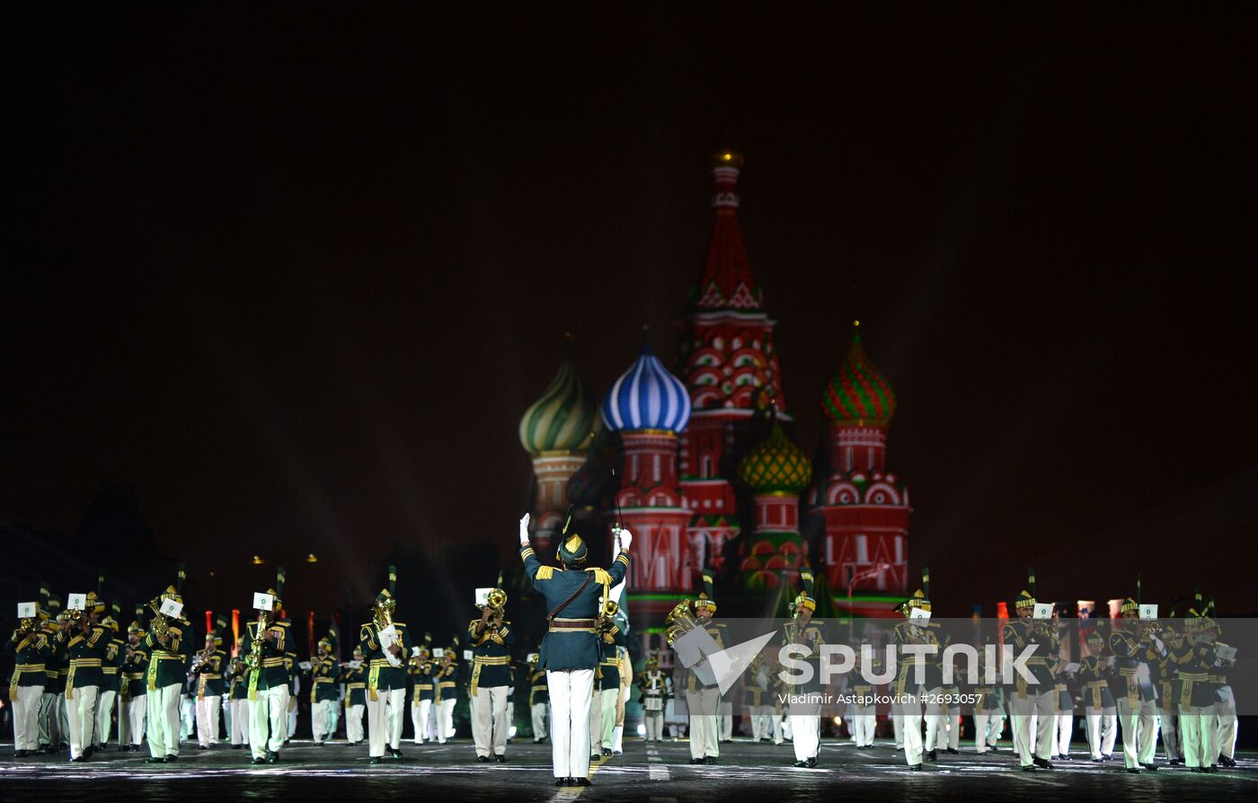 Final rehearsal of Spasskaya Tower festival's opening ceremony