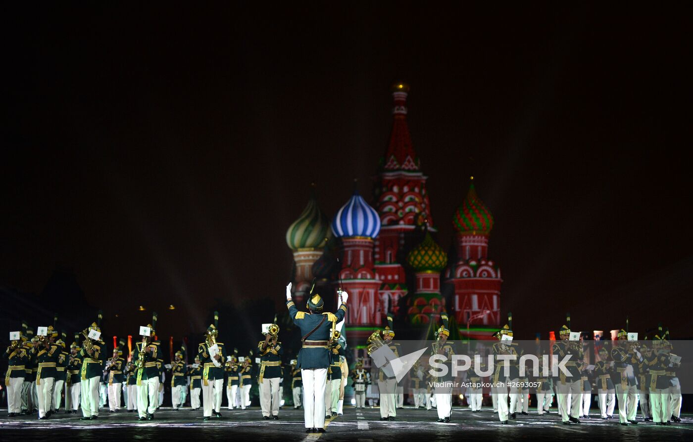 Final rehearsal of Spasskaya Tower festival's opening ceremony
