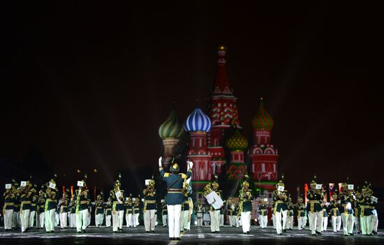 Final rehearsal of Spasskaya Tower festival's opening ceremony