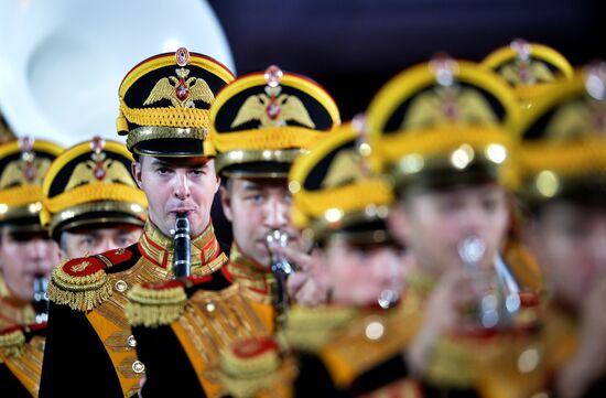 Final rehearsal of Spasskaya Tower festival's opening ceremony