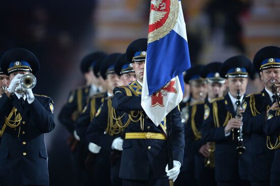 Final rehearsal of Spasskaya Tower festival's opening ceremony