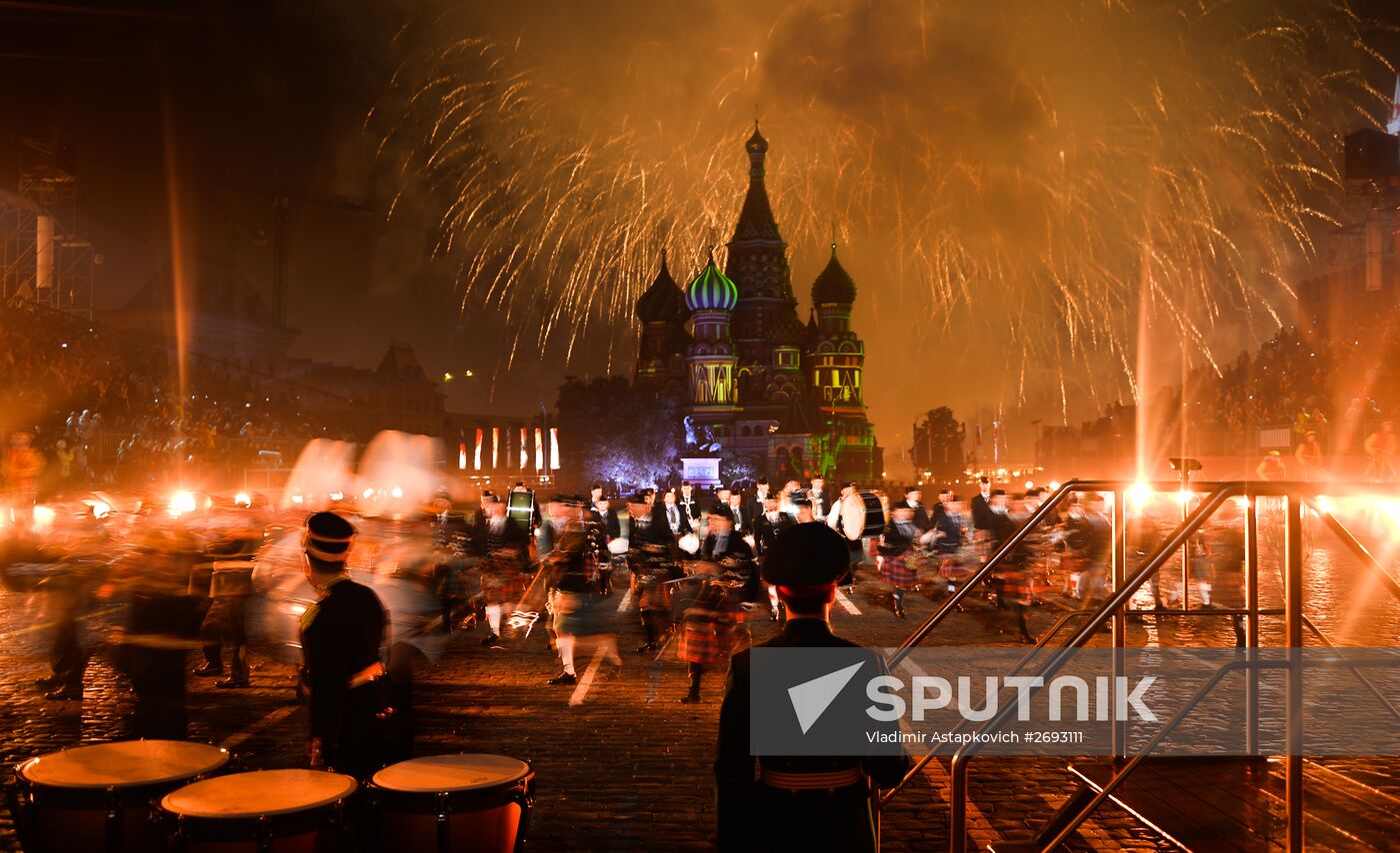Final rehearsal of Spasskaya Tower festival's opening ceremony