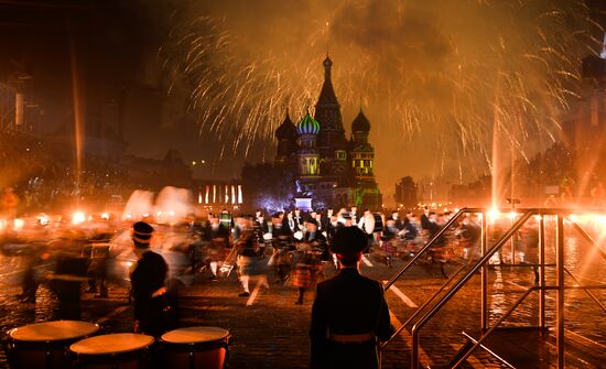 Final rehearsal of Spasskaya Tower festival's opening ceremony