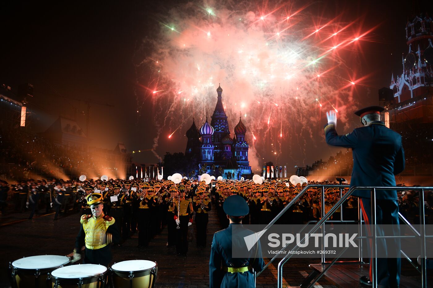 Final rehearsal of Spasskaya Tower festival's opening ceremony