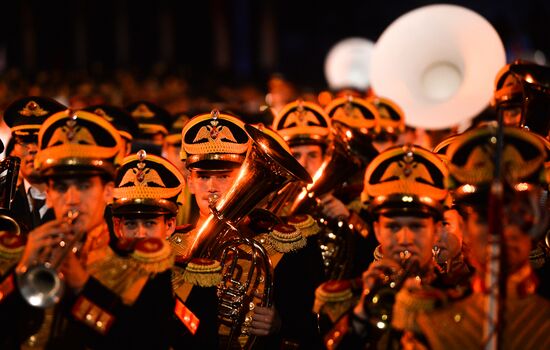 Final rehearsal of Spasskaya Tower festival's opening ceremony
