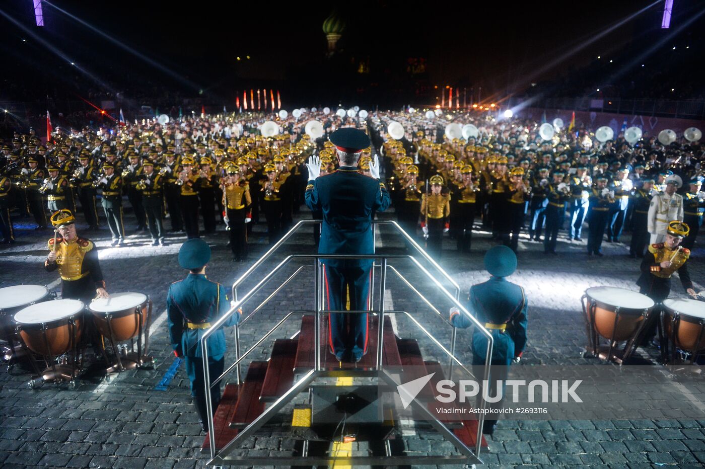 Final rehearsal of Spasskaya Tower festival's opening ceremony