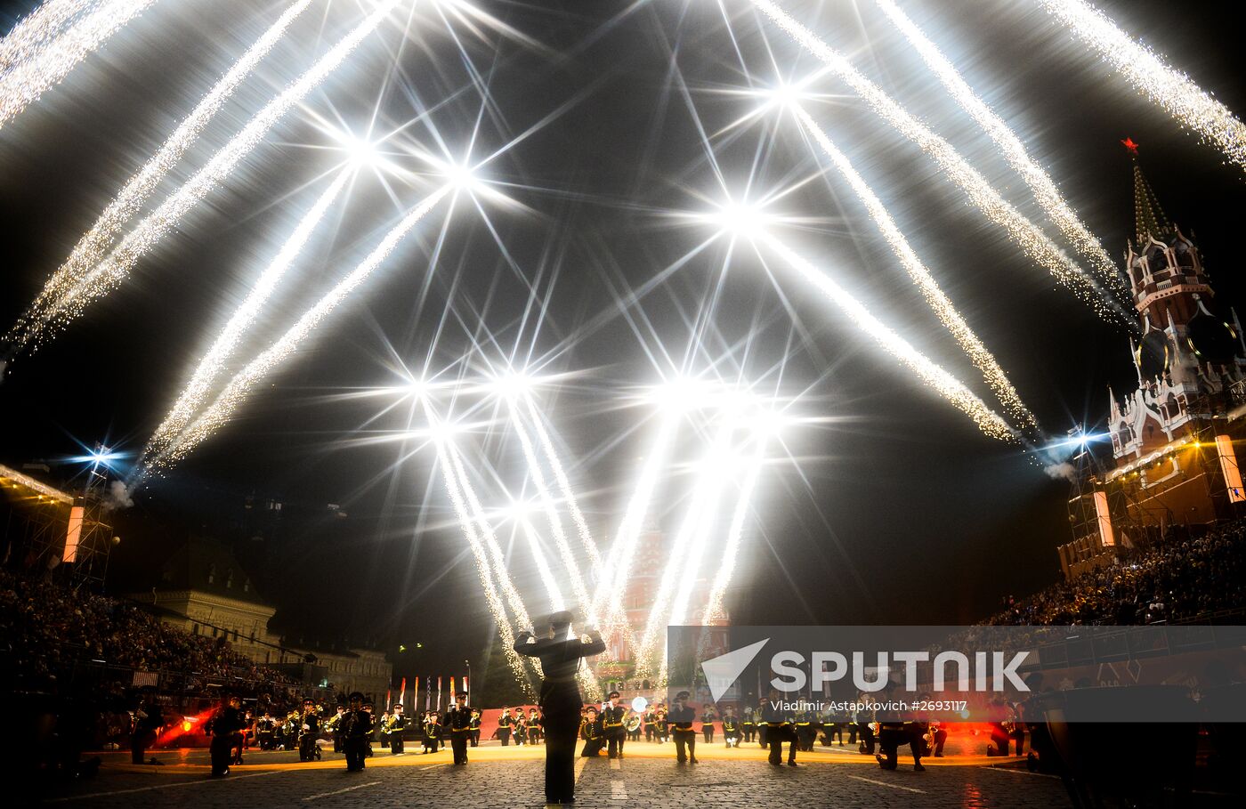 Final rehearsal of Spasskaya Tower festival's opening ceremony