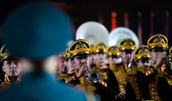 Final rehearsal of Spasskaya Tower festival's opening ceremony