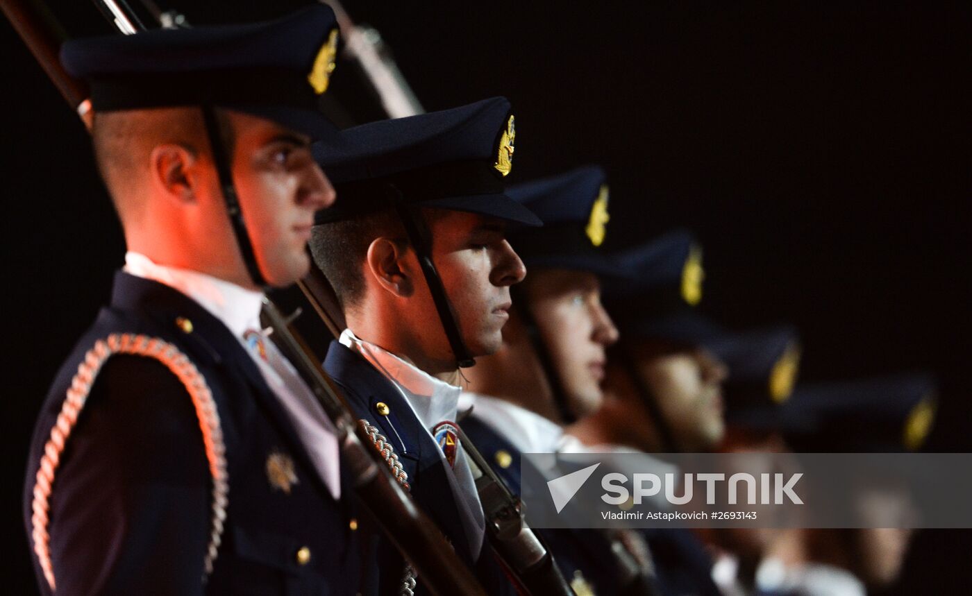 Final rehearsal of Spasskaya Tower festival's opening ceremony