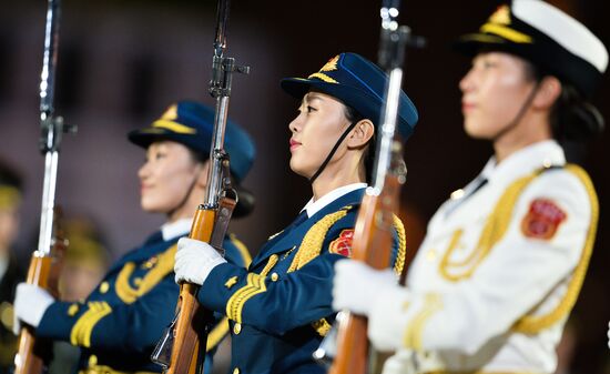 Final rehearsal of Spasskaya Tower festival's opening ceremony