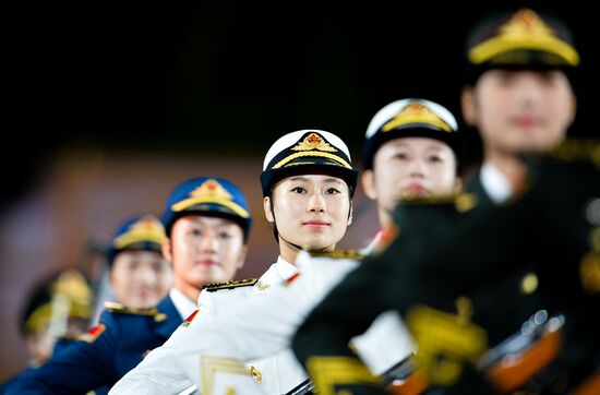 Final rehearsal of Spasskaya Tower festival's opening ceremony