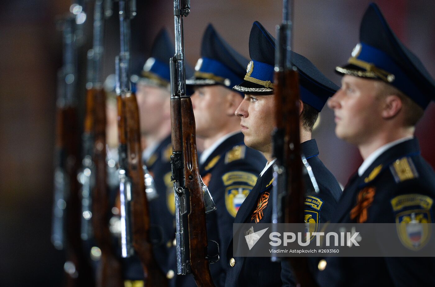 Dress rehearsal of Savior Tower Festival opening ceremony