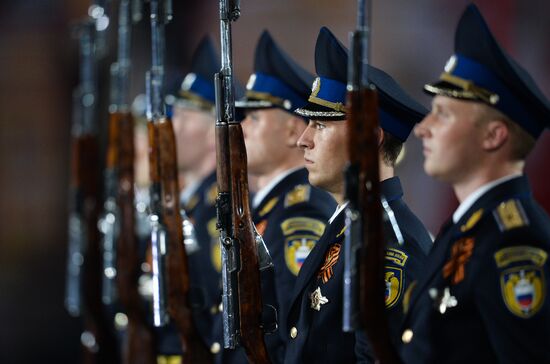 Dress rehearsal of Savior Tower Festival opening ceremony