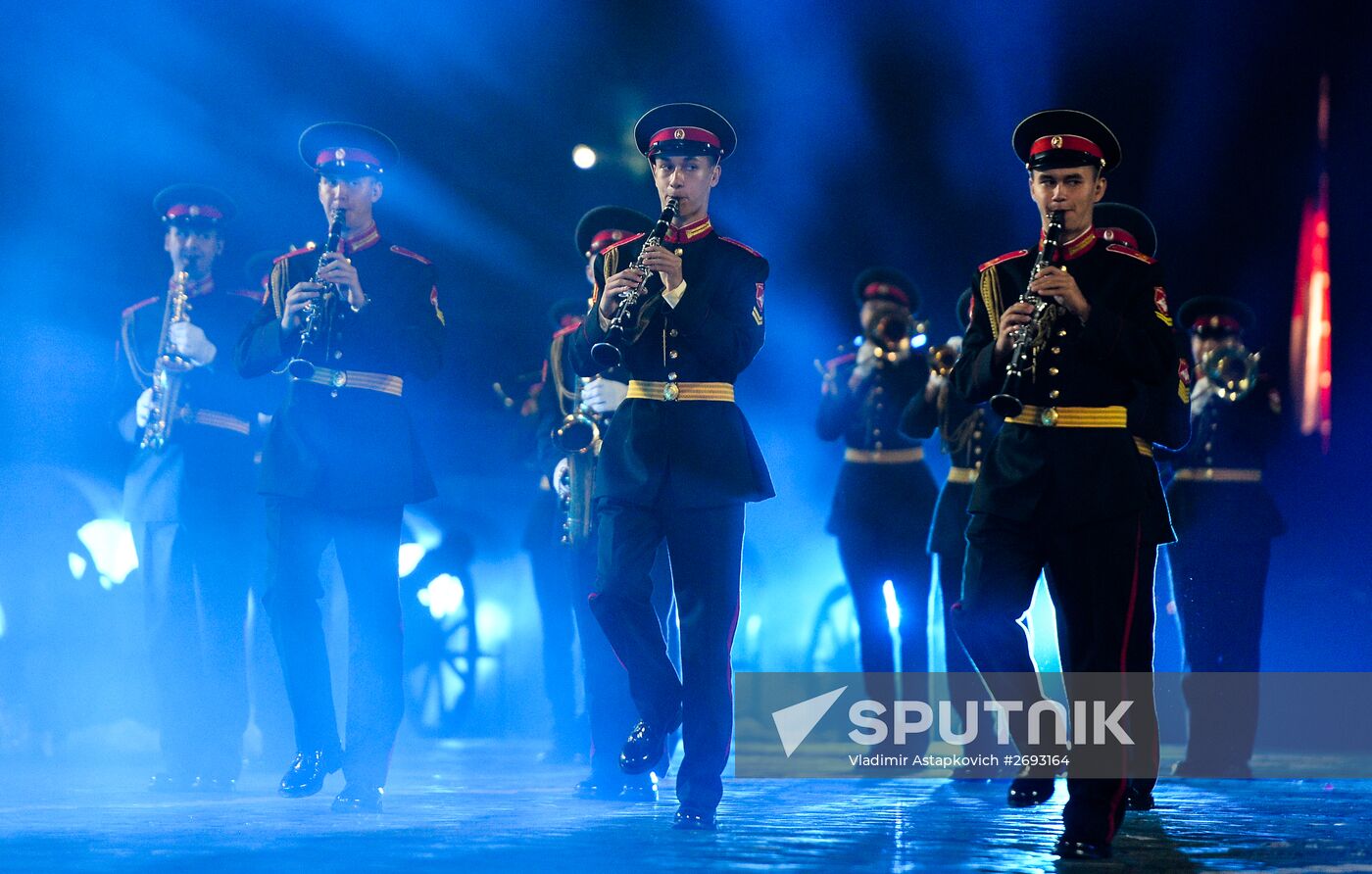 Final rehearsal of Spasskaya Tower festival's opening ceremony
