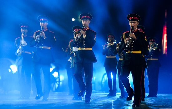 Final rehearsal of Spasskaya Tower festival's opening ceremony