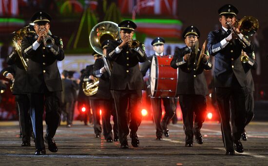 Final rehearsal of Spasskaya Tower festival's opening ceremony