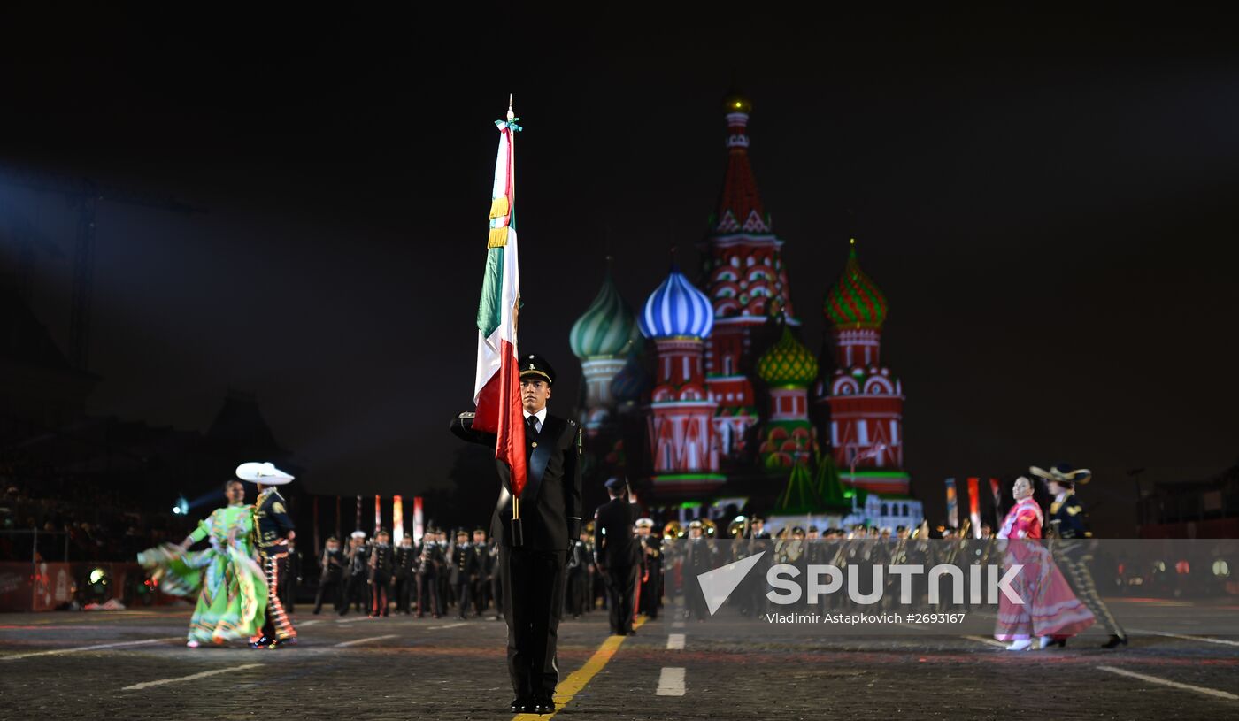 Final rehearsal of Spasskaya Tower festival's opening ceremony
