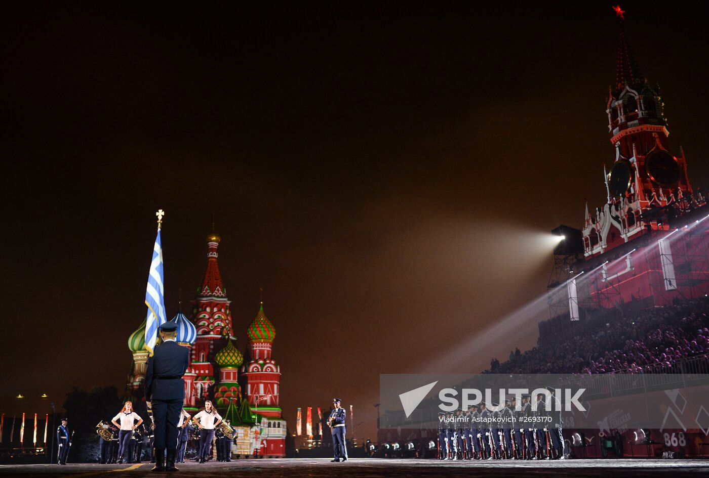 Final rehearsal of Spasskaya Tower festival's opening ceremony