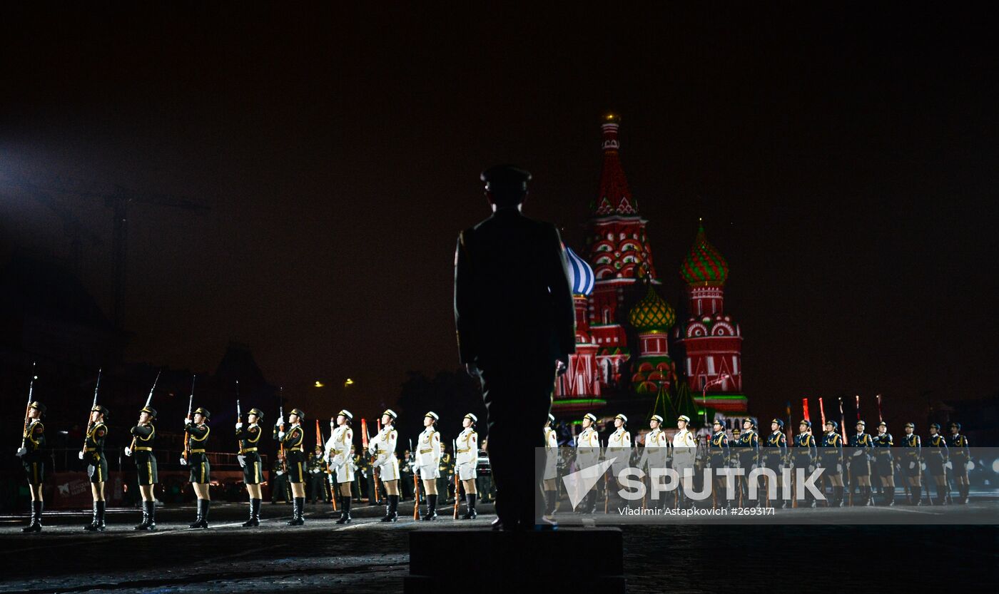 Final rehearsal of Spasskaya Tower festival's opening ceremony