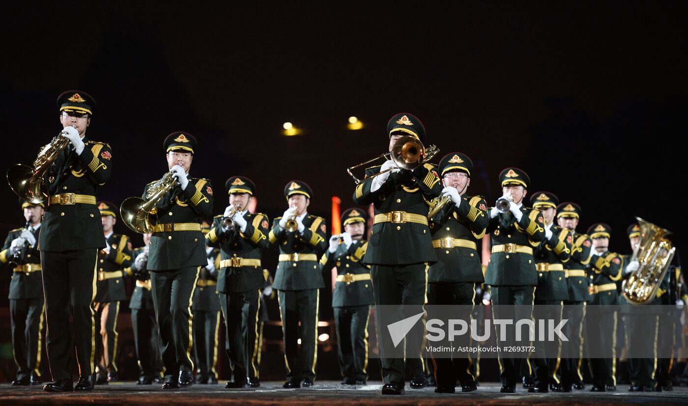 Final rehearsal of Spasskaya Tower festival's opening ceremony