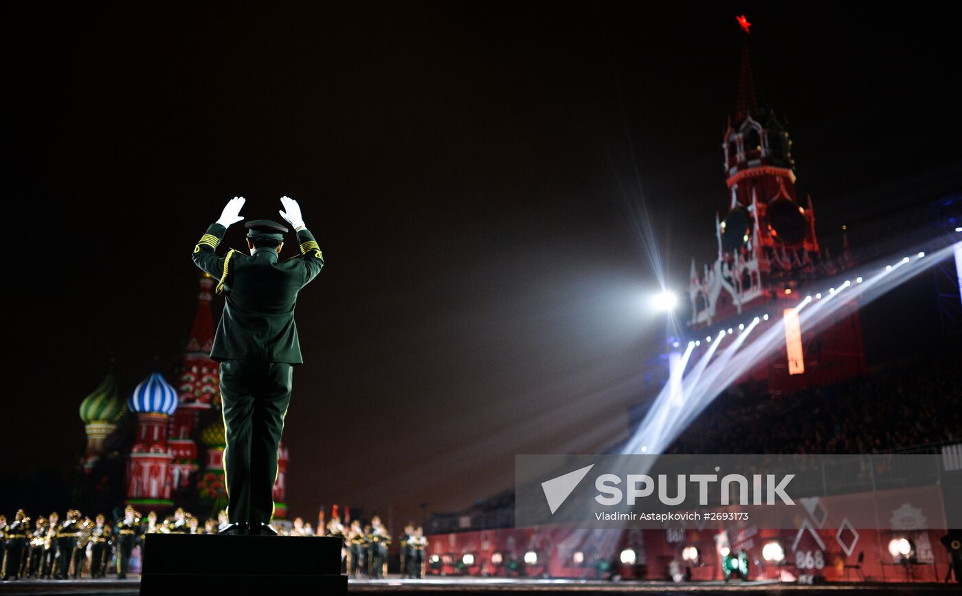 Final rehearsal of Spasskaya Tower festival's opening ceremony