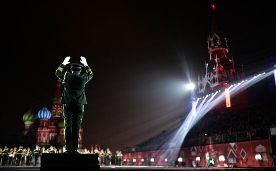 Final rehearsal of Spasskaya Tower festival's opening ceremony