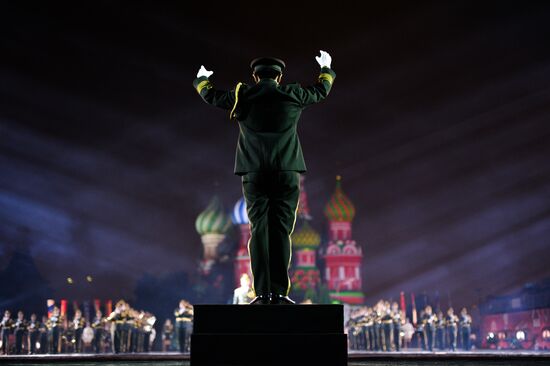 Final rehearsal of Spasskaya Tower festival's opening ceremony