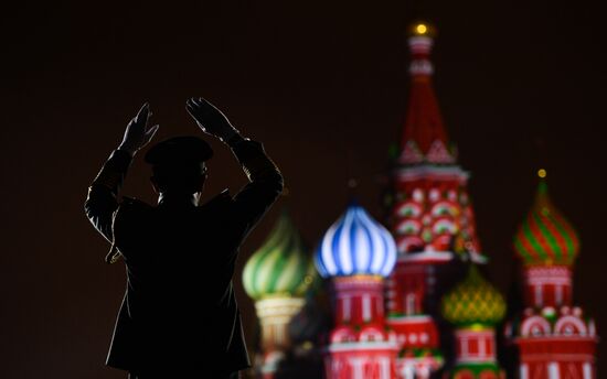 Final rehearsal of Spasskaya Tower festival's opening ceremony