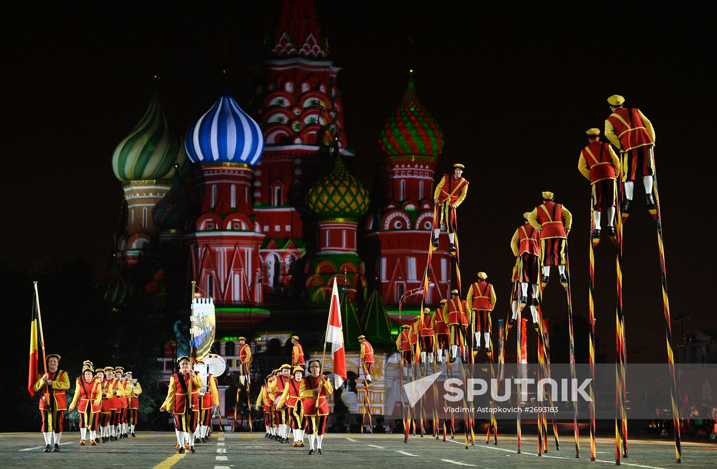Final rehearsal of Spasskaya Tower festival's opening ceremony