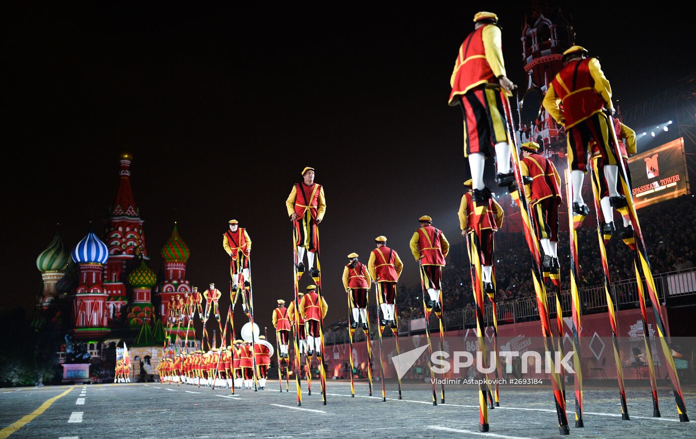 Final rehearsal of Spasskaya Tower festival's opening ceremony