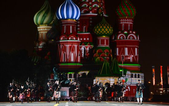 Final rehearsal of Spasskaya Tower festival's opening ceremony