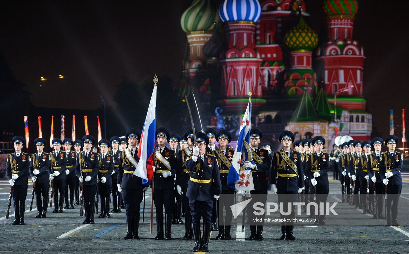 Final rehearsal of Spasskaya Tower festival's opening ceremony