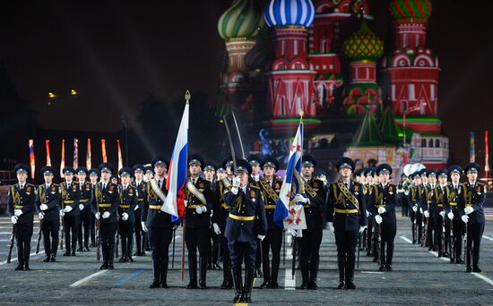 Final rehearsal of Spasskaya Tower festival's opening ceremony