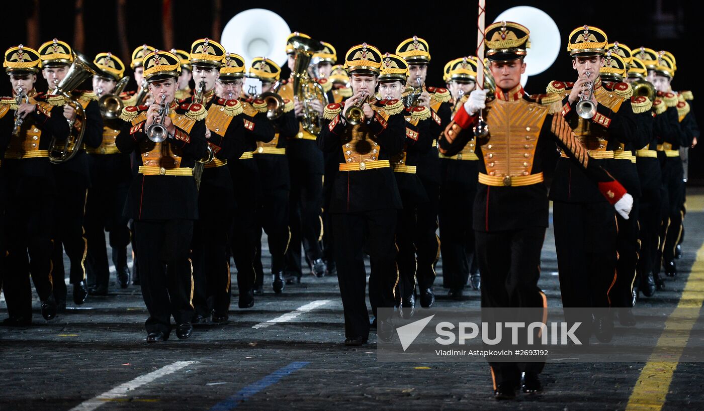 Final rehearsal of Spasskaya Tower festival's opening ceremony