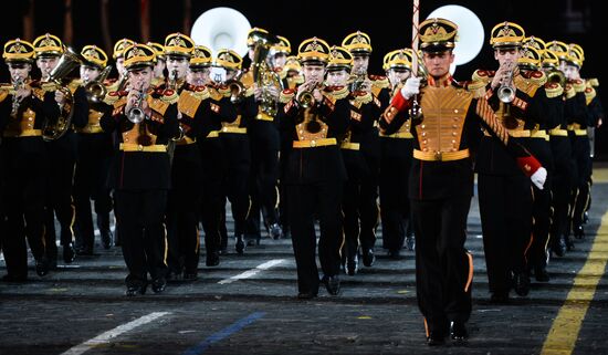 Final rehearsal of Spasskaya Tower festival's opening ceremony