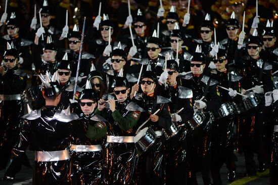 Final rehearsal of Spasskaya Tower festival's opening ceremony