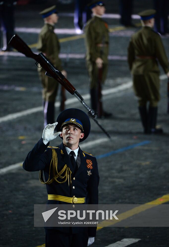 Final rehearsal of Spasskaya Tower festival's opening ceremony