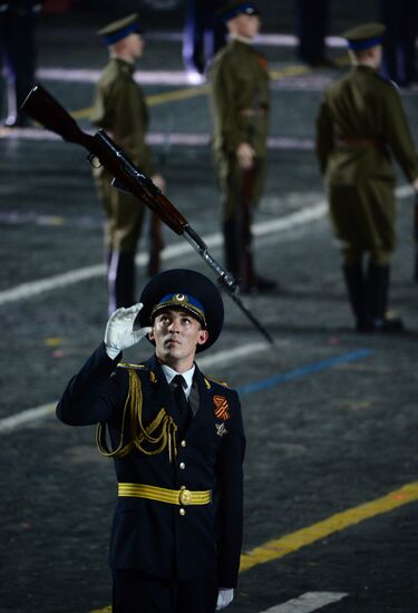 Final rehearsal of Spasskaya Tower festival's opening ceremony