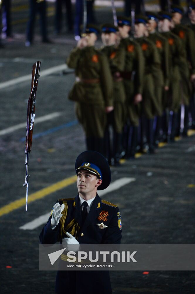 Final rehearsal of Spasskaya Tower festival's opening ceremony