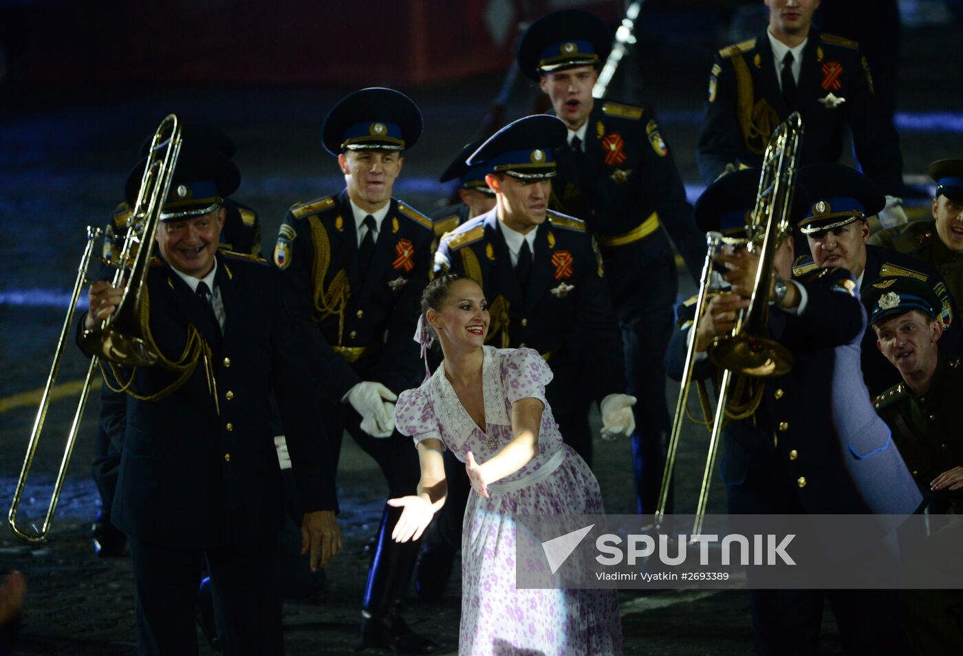 Final rehearsal of Spasskaya Tower festival's opening ceremony