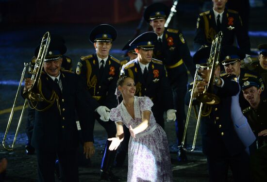Final rehearsal of Spasskaya Tower festival's opening ceremony