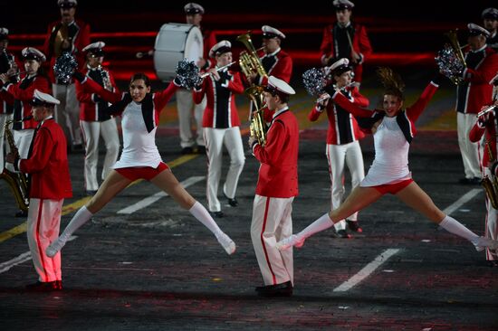 Final rehearsal of Spasskaya Tower festival's opening ceremony