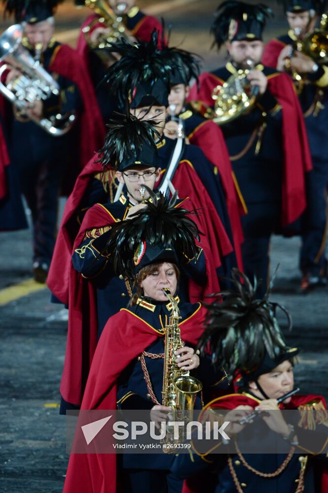 Final rehearsal of Spasskaya Tower festival's opening ceremony