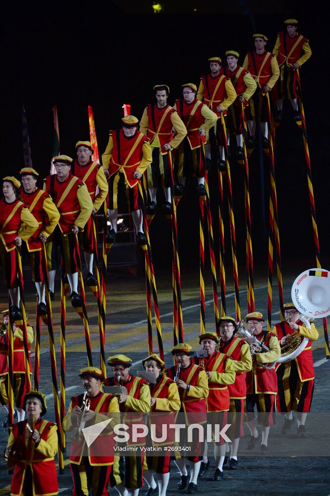 Final rehearsal of Spasskaya Tower festival's opening ceremony