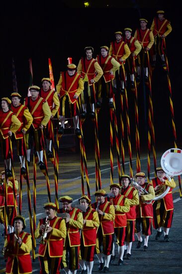 Final rehearsal of Spasskaya Tower festival's opening ceremony