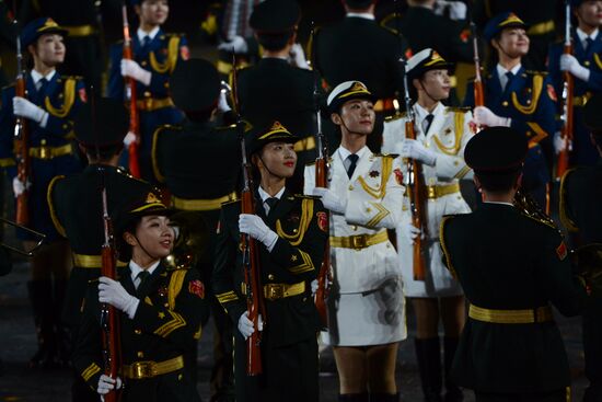 Final rehearsal of Spasskaya Tower festival's opening ceremony